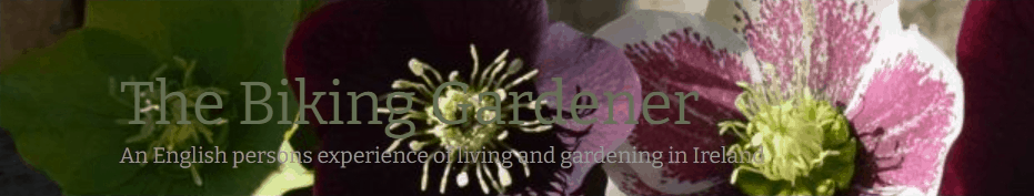 The Biking Gardener blog banner