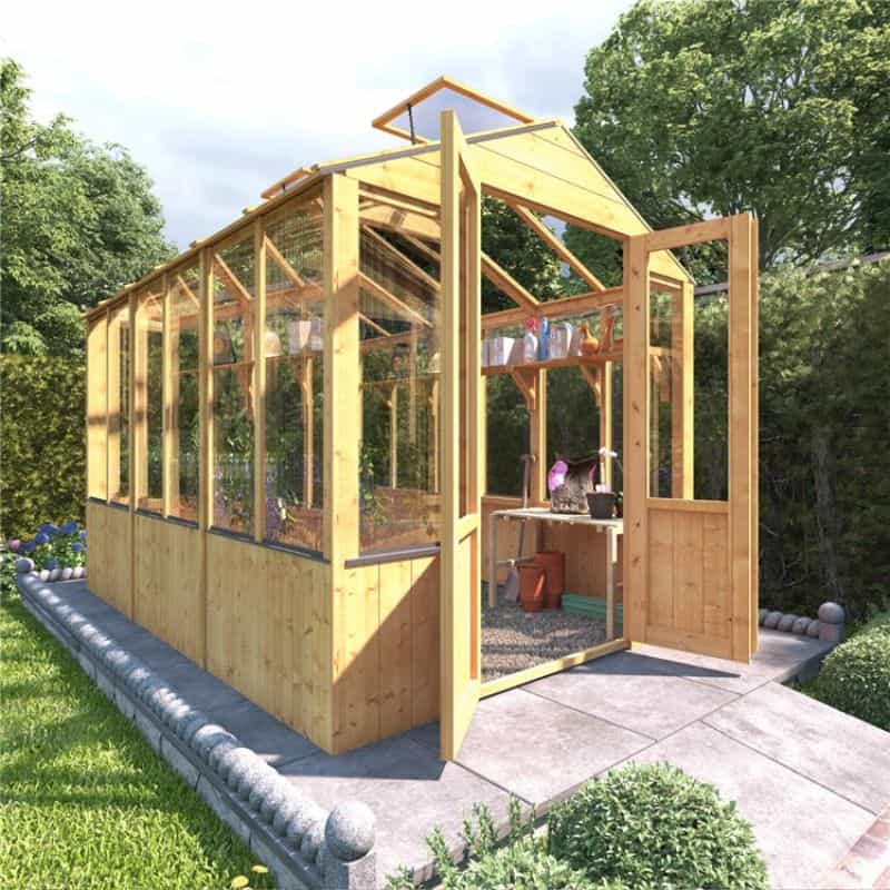 Clearwall Lincoln Wooden Greenhouse